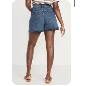Old Navy Sky Hi A-Line Cut Off Jean Shorts Size 12